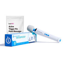 Load image into Gallery viewer, Magic Wand Waterproof HV-360 Personal Massager with IntiMD Active Trigger Pin Point Massager