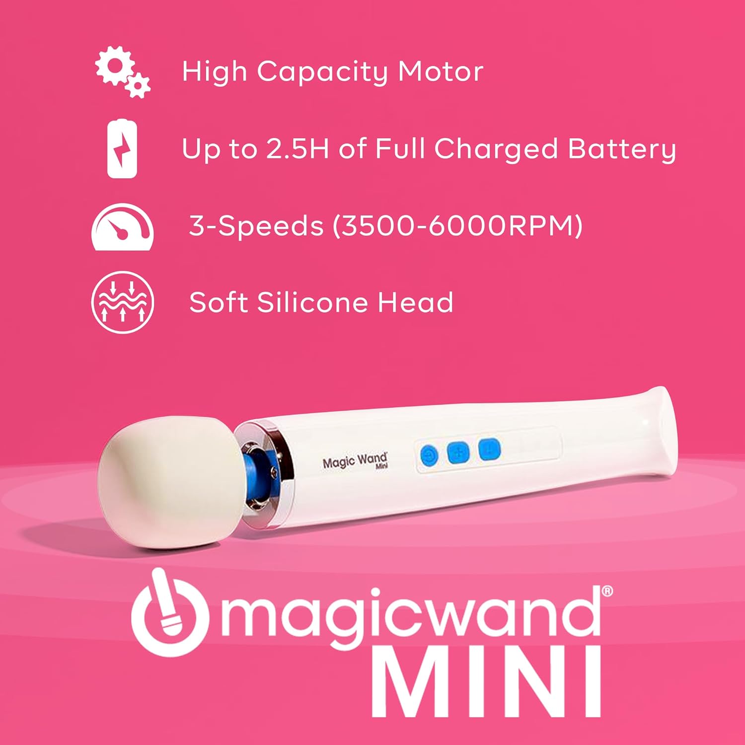Magic Wand Mini HV-135 Personal Massager with IntiMD Active Trigger Pi Magic Wand Mini HV-135 Personal Massager with IntiMD Active Trigger Pi