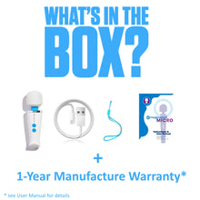 Load image into Gallery viewer, Magic Wand Micro (HV-60) Mini Handheld Massager, Compact &amp; Portable, Powerful Vibration, Rechargeable Cordless Design, Travel Size Personal Massager with Multiple Speeds
