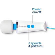 Load image into Gallery viewer, Magic Wand Micro (HV-60) Mini Handheld Massager, Compact &amp; Portable, Powerful Vibration, Rechargeable Cordless Design, Travel Size Personal Massager with Multiple Speeds

