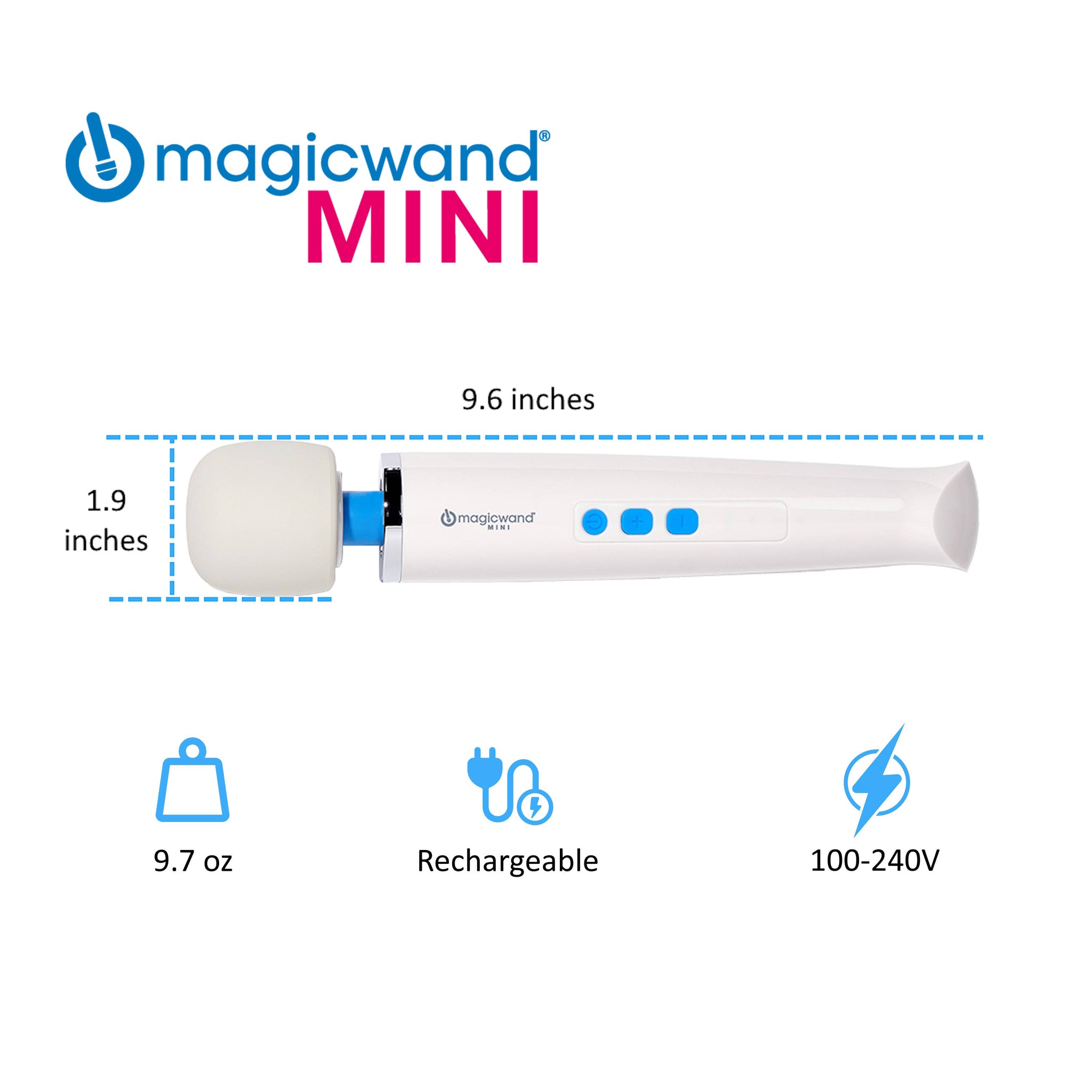 Magic Wand Mini HV-135 Personal Massager with IntiMD Active Trigger Pi Magic Wand Mini HV-135 Personal Massager with IntiMD Active Trigger Pi
