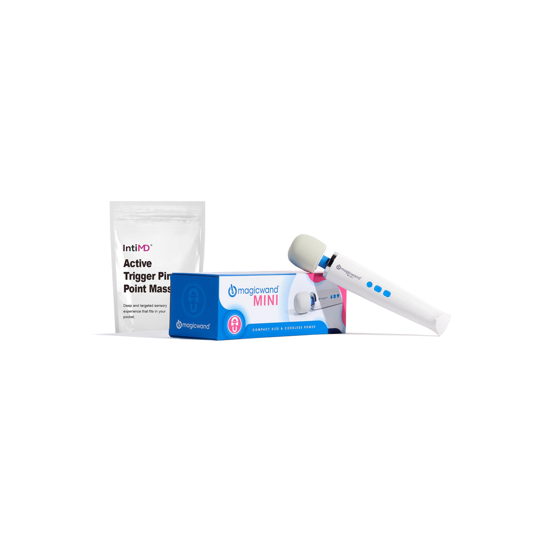 Magic Wand Mini HV-135 Personal Massager with IntiMD Active Trigger Pin Point Massager