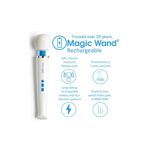 Original Magic Wand Rechargeable Vibratex Personal Massager with IntiMD  Powered Trigger Point Massager Kit