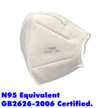 Load image into Gallery viewer, KN95 (N95 Equivalent Compliant) Surgical Disposable Mask Respirator - 10/Pack
